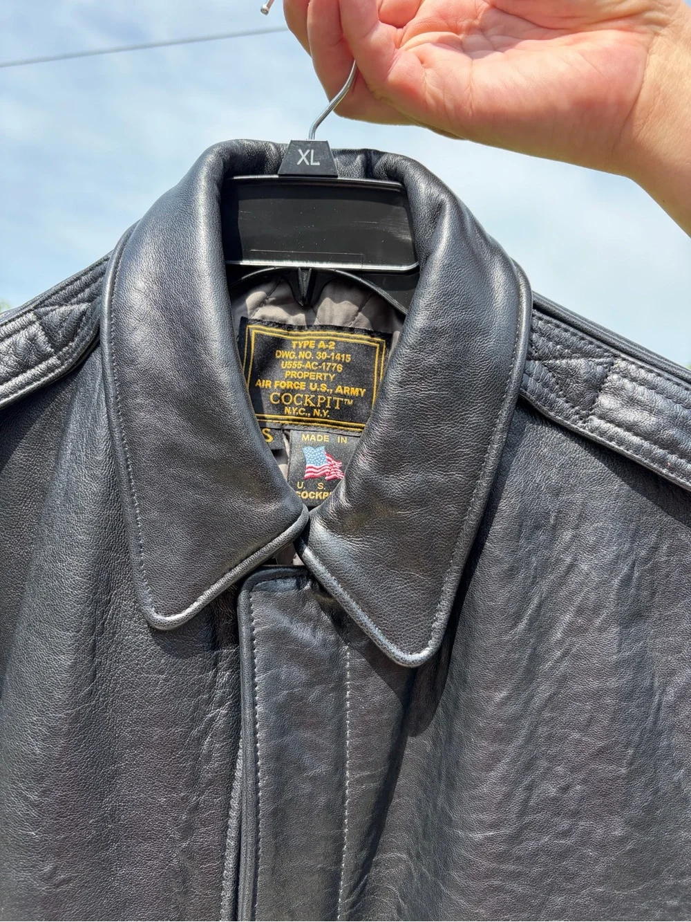 Type A-2 Flight Jacket , Cockpit Army Air Force, Size Small EXCELLENT pin Up
